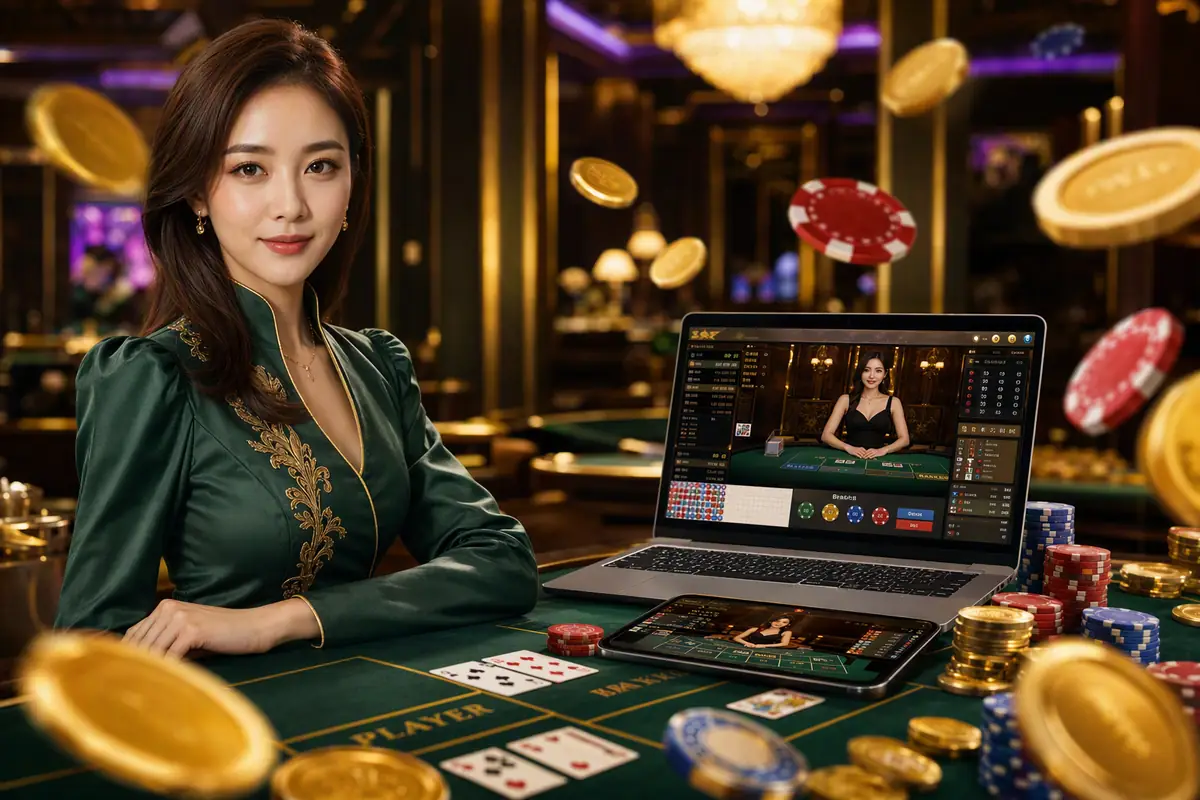agin88 live casino baccarat dealer langsung